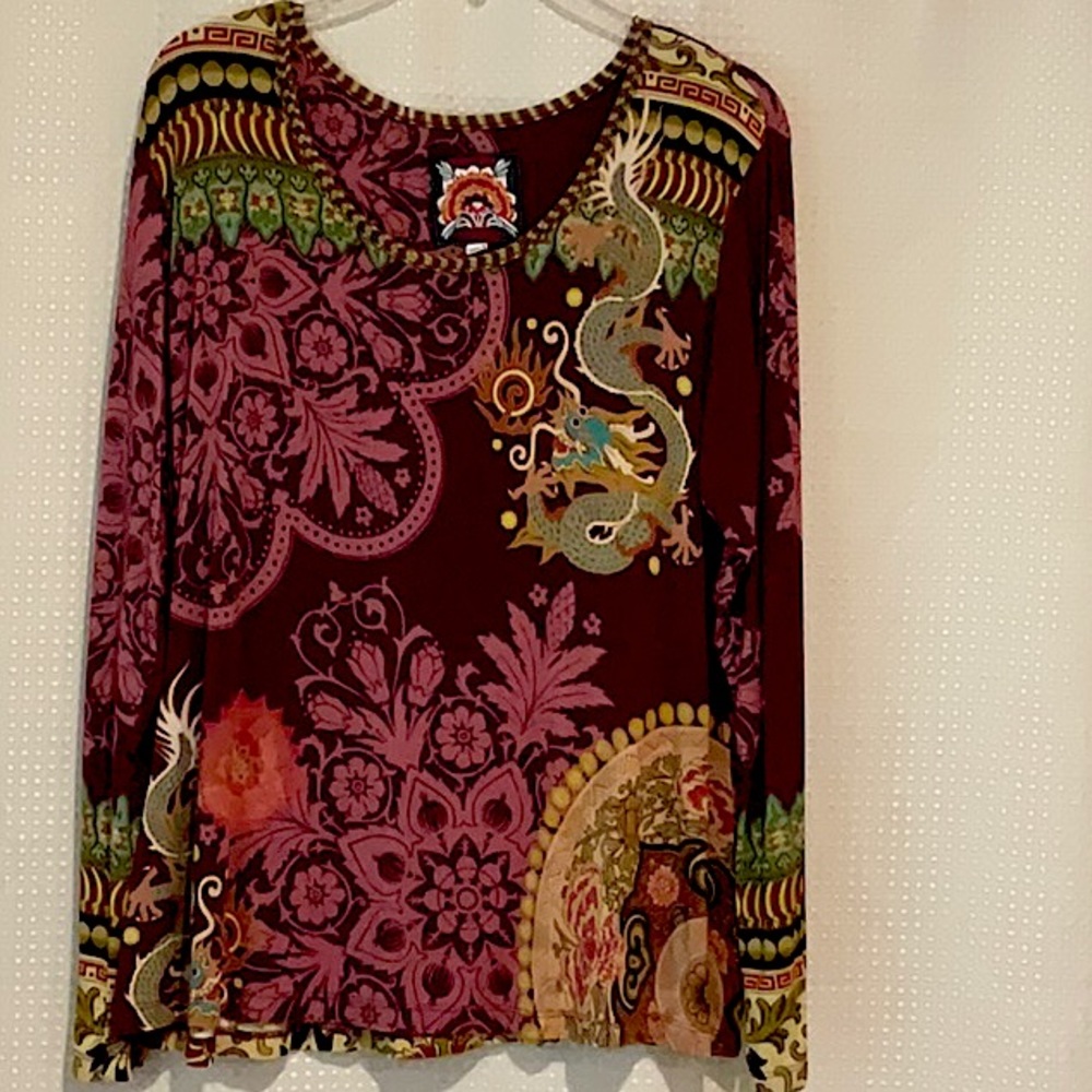 Johnny Was long sleeve swing tee